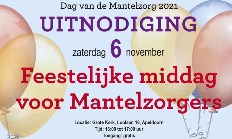 6 november: Dag van de Mantelzorg